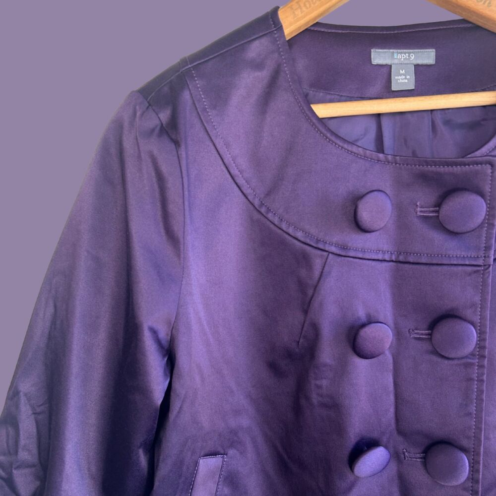 Apt. 9 3/4 Sleeve Satin 2 Button Front Jacket - image 2
